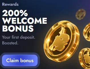 Whale.io 200% welcome bonus reward card